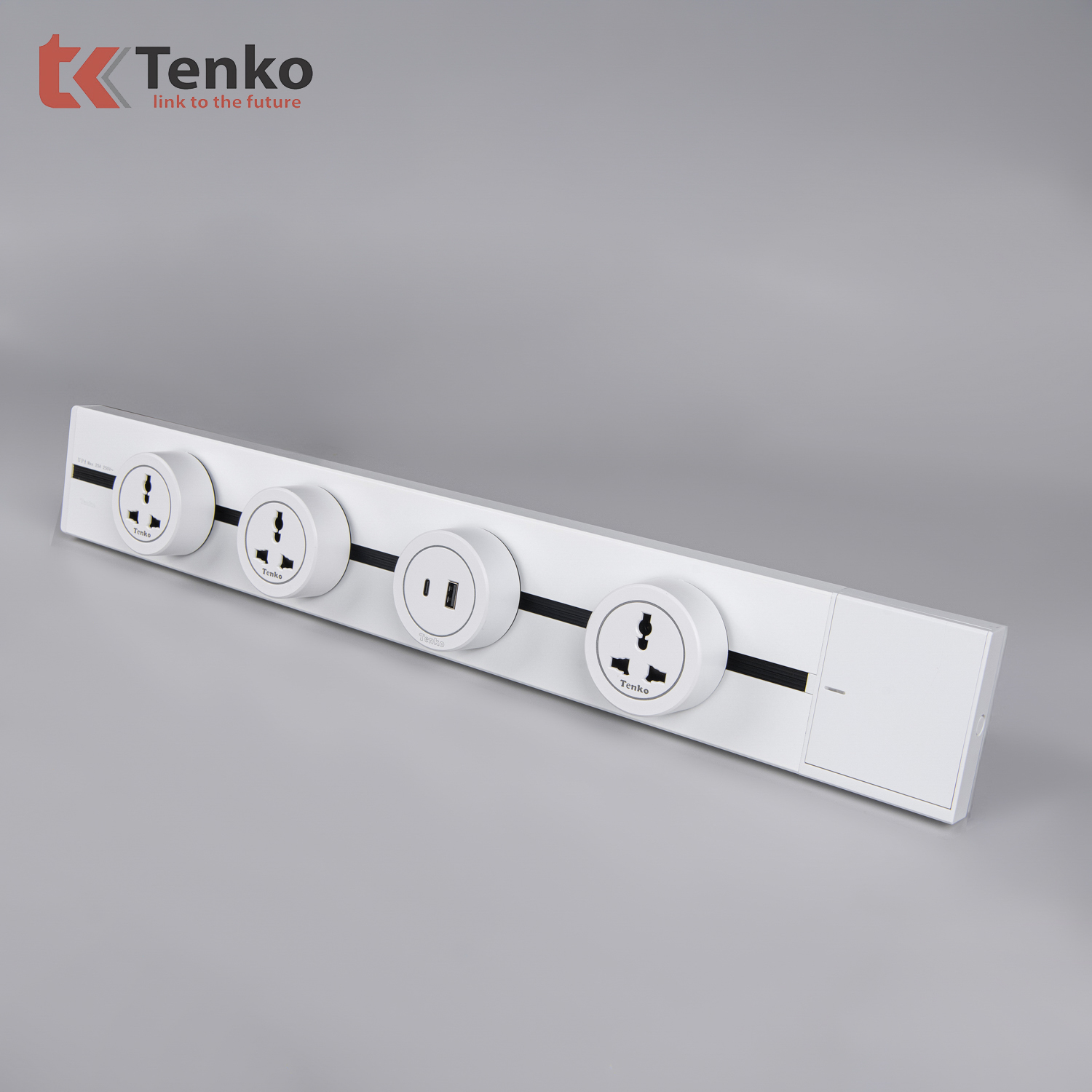 Ổ Cắm USB Type A & Type C Tenko TK-RU01 Trắng